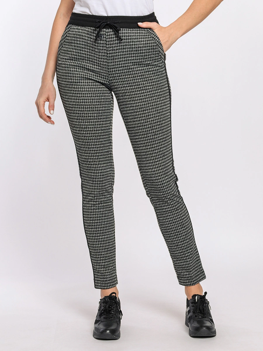 Зауженные брюки TACOMA в клетку Гусиная лапка